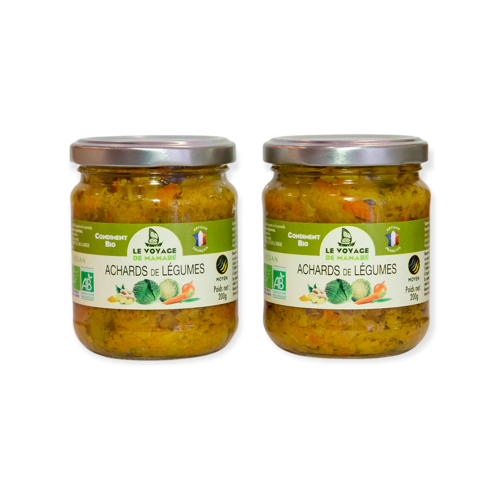 ACHARDS DE LÉGUMES BIO 200G -VEGAN